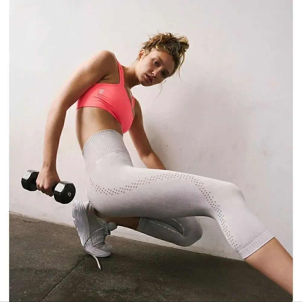 Free People Good Karma Crop Leggings XS/S Ice Grey